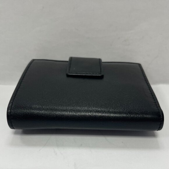 GUCCI Leather Bi-fold Compact Wallet Black - Preowned - Picture 9 of 15